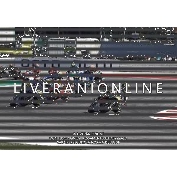 Misano Adriatico ( RN ) 09/09/2018 Misano World Circuit Marco Simoncelli. Gran Premio Octo di San Marino e della Riviera di Rimini 2018 - MOTOGP Nella foto: Moto in gruppo durante la gara PH Lauro Montagnini AG ALDO LIVERANI SAS