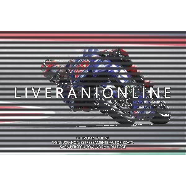Misano - Motomondiale Gran Premio OCTO di San Marino e della Riviera di Rimini 07/09/2018 nella foto: Maverick Vinales (MOVISTAR YAMAHA MotoGP) durante le prove libere ©Claudio Zamagni/Agenzia Aldo Liverani Maverick Vinales (MOVISTAR YAMAHA MotoGP) during free practice MotoGP OCTO of San Marino on September 07 2018 at Misano World Circuit Marco Simoncelli Misano Adriatico Italy photo credit by Claudio Zamagni/Aldo Liverani Photo Agency