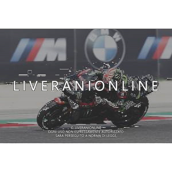 Misano - Motomondiale Gran Premio OCTO di San Marino e della Riviera di Rimini 07/09/2018 nella foto: Johann Zarco (MONSTER YAMAHA TECH 3)durante le prove libere ©Claudio Zamagni/Agenzia Aldo Liverani Johann Zarco (MONSTER YAMAHA TECH 3) during free practice MotoGP OCTO of San Marino on September 07 2018 at Misano World Circuit Marco Simoncelli Misano Adriatico Italy photo credit by Claudio Zamagni/Aldo Liverani Photo Agency