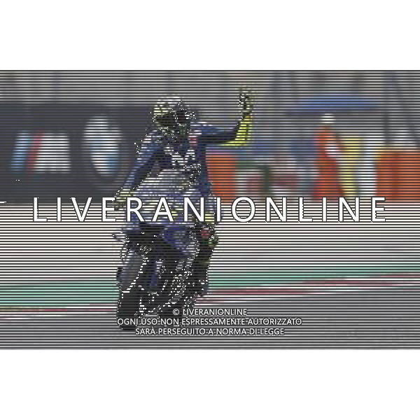 Misano - Motomondiale Gran Premio OCTO di San Marino e della Riviera di Rimini 07/09/2018 nella foto: Valentino Rossi (MOVISTAR YAMAHA MotoGP)durante le prove libere ©Claudio Zamagni/Agenzia Aldo Liverani Valentino Rossi (MOVISTAR YAMAHA MotoGP) during free practice MotoGP OCTO of San Marino on September 07 2018 at Misano World Circuit Marco Simoncelli Misano Adriatico Italy photo credit by Claudio Zamagni/Aldo Liverani Photo Agency