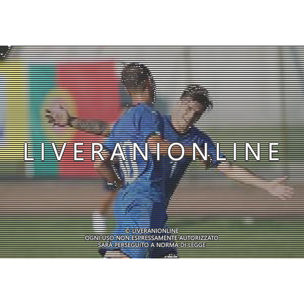 MEDICINA 10 09 2018 UNDER 19 ITALIA-PORTOGALLO AMICHEVOLE NELLA FOTO DOPO GOL DI RICCARDI ALESSIO foto gianni sanna-ag aldo liverani sas