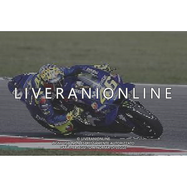 Misano - Motomondiale Gran Premio OCTO di San Marino e della Riviera di Rimini 08/09/2018 nella foto: Valentino Rossi (MOVISTAR YAMAHA MotoGP)durante le prove libere ©Claudio Zamagni/Agenzia Aldo Liverani Valentino Rossi (MOVISTAR YAMAHA MotoGP) during free practice MotoGP OCTO of San Marino on September 08 2018 at Misano World Circuit Marco Simoncelli Misano Adriatico Italy photo credit by Claudio Zamagni/Aldo Liverani Photo Agency