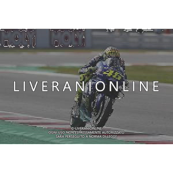 Misano - Motomondiale Gran Premio OCTO di San Marino e della Riviera di Rimini 08/09/2018 nella foto: Valentino Rossi (MOVISTAR YAMAHA MotoGP)durante le qualifiche ©Claudio Zamagni/Agenzia Aldo Liverani Valentino Rossi (MOVISTAR YAMAHA MotoGP) during Qualifying MotoGP OCTO of San Marino on September 08 2018 at Misano World Circuit Marco Simoncelli Misano Adriatico Italy photo credit by Claudio Zamagni/Aldo Liverani Photo Agency