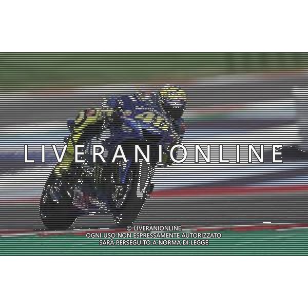 Misano - Motomondiale Gran Premio OCTO di San Marino e della Riviera di Rimini 08/09/2018 nella foto: Valentino Rossi (MOVISTAR YAMAHA MotoGP)durante le qualifiche ©Claudio Zamagni/Agenzia Aldo Liverani Valentino Rossi (MOVISTAR YAMAHA MotoGP) during Qualifying MotoGP OCTO of San Marino on September 08 2018 at Misano World Circuit Marco Simoncelli Misano Adriatico Italy photo credit by Claudio Zamagni/Aldo Liverani Photo Agency