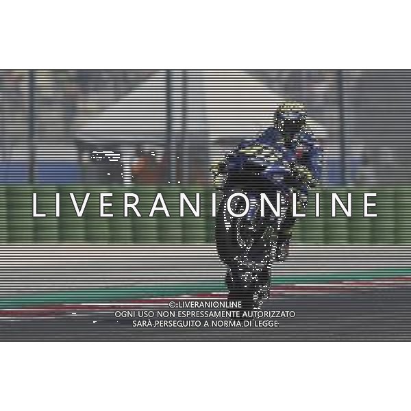 Misano - Motomondiale Gran Premio OCTO di San Marino e della Riviera di Rimini 08/09/2018 nella foto: Valentino Rossi (MOVISTAR YAMAHA MotoGP) durante le qualifiche ©Claudio Zamagni/Agenzia Aldo Liverani Valentino Rossi (MOVISTAR YAMAHA MotoGP) during Qualifying MotoGP OCTO of San Marino on September 08 2018 at Misano World Circuit Marco Simoncelli Misano Adriatico Italy photo credit by Claudio Zamagni/Aldo Liverani Photo Agency