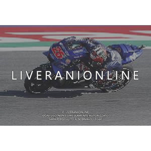 Misano - Motomondiale Gran Premio OCTO di San Marino e della Riviera di Rimini 09/09/2018 nella foto: Maverick Vinales (MOVISTAR YAMAHA MotoGP)durante il Warm Up ©Claudio Zamagni/Agenzia Aldo Liverani Maverick Vinales (MOVISTAR YAMAHA MotoGP) during Warm Up MotoGP OCTO of San Marino on September 09 2018 at Misano World Circuit Marco Simoncelli Misano Adriatico Italy photo credit by Claudio Zamagni/Aldo Liverani Photo Agency