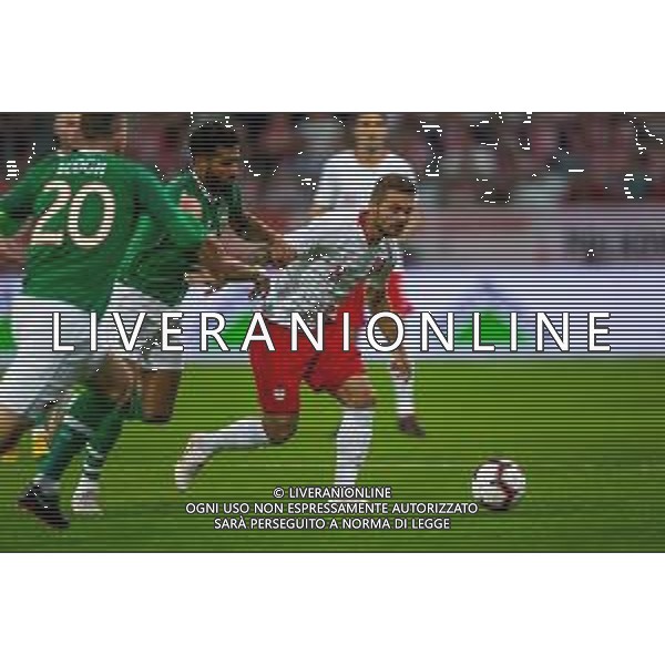 11.09.2018 WROCLAW, STADION WROCLAW PILKA NOZNA (FOOTBALL) MECZ TOWARZYSKI REPREZENTACJI NARODOWYCH ( INTERNATIONAL FRIENDLY GAME ) MECZ POLSKA - IRLANDIA ( GAME POLAND - REPUBLIC OF IRELAND ) NZ KAROL LINETTY CYRUS CHRISTIE FOTO LUKASZ SKWIOT/CYFRASPORT / NEWSPIX.PL --- Newspix.pl AG ALDO LIVERANI SAS