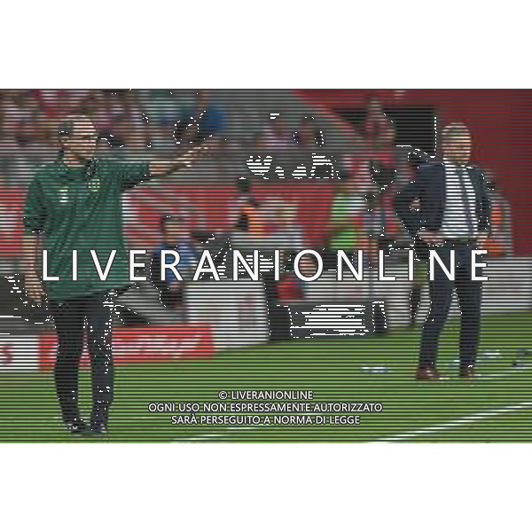 11.09.2018 WROCLAW STADION MIEJSKI ( POLAND ) PILKA NOZNA ( FOOTBALL ) MECZ TOWARZYSKI REPREZENTACJI NARODOWYCH ( INTERNATIONAL FRIENDLY GAME ) MECZ POLSKA - IRLANDIA ( POLAND - IRELAND ) NZ TRENER ( HEAD COACH ) MARTIN O NEILL ONEILL TRENER ( HEAD COACH ) JERZY BRZECZEK FOTO MARCIN PIRGA / CYFRASPORT / NEWSPIX.PL --- Newspix.pl AG ALDO LIVERANI SAS