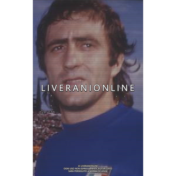 RETROSPETTIVA MAURO BELLUGI CALCIATORE NELLA FOTO MAURO BELLUGI CON LA MAGLIA DELLA NAZIONALE ITALIANA AG ALDO LIVERANI SAS
