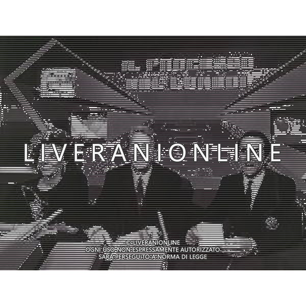 RETROSPETTIVA MAURO BELLUGI CALCIATORE NELLA FOTO MAURO BELLUGI -DANILA CACCIA-ALDO BISCARDI TRASMISSIONE TELEVISIVA PROCESSO DEL LUNEDI AG ALDO LIVERANI SAS