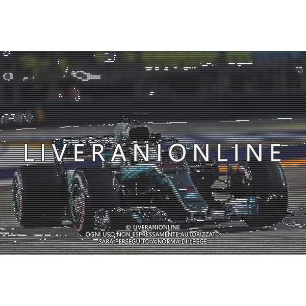 Lewis Hamilton (GBR) Mercedes AMG F1 W09. 14.09.2018. Formula 1 World Championship, Rd 15, Singapore Grand Prix, Marina Bay Street Circuit, Singapore, Practice Day. AG ALDO LIVERANI SAS ONLY ITALY