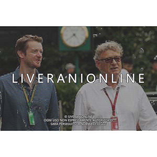 Hermann Tilke (GER) Circuit Designer (Right). 15.09.2018. Formula 1 World Championship, Rd 15, Singapore Grand Prix, Marina Bay Street Circuit, Singapore, Qualifying Day. / AGENZIA ALDO LIVERANI SAS - ITALY ONLY EDITORIAL USE ONLY - F1 GP Singapore Prove Ufficiali Qualifiche 15.09.2018