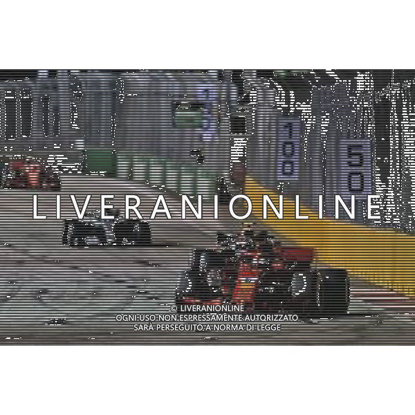 Sebastian Vettel (GER) Ferrari SF71H. 16.09.2018. Formula 1 World Championship, Rd 15, Singapore Grand Prix, Marina Bay Street Circuit, Singapore, Race Day. / AGENZIA ALDO LIVERANI SAS - ITALY ONLY EDITORIAL USE ONLY