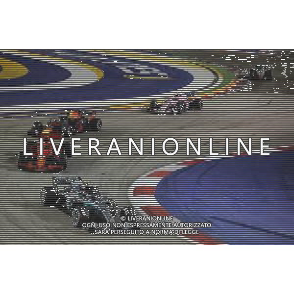 Valtteri Bottas (FIN) Mercedes AMG F1 W09. 16.09.2018. Formula 1 World Championship, Rd 15, Singapore Grand Prix, Marina Bay Street Circuit, Singapore, Race Day. / AGENZIA ALDO LIVERANI SAS - ITALY ONLY EDITORIAL USE ONLY