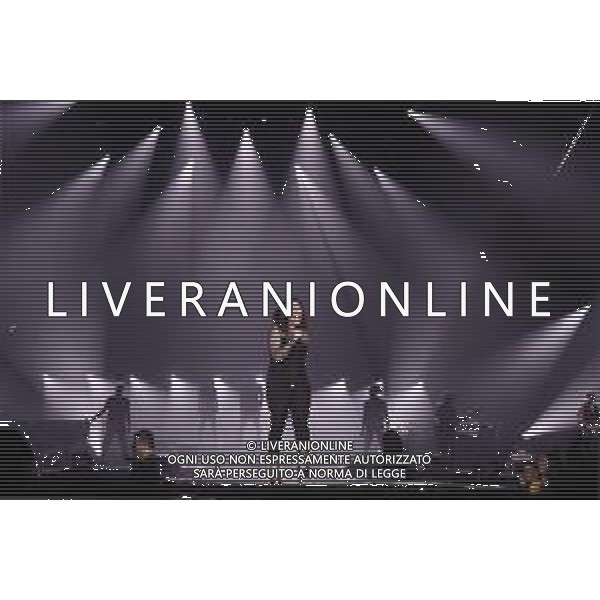 RIMINI - Laura Pausini in concerto Fatti Sentire Tour all\' RDS Stadium 17/09/2018 nella foto: Laura Pausini sul Palco photo credit: Claudio Zamagni/Agenzia Aldo Liverani s.a.s. Laura Pausini Live Perform in Rimini, ITALY - September 17: Laura Pausini Italian pop singer-songwriter perform on stage at RDS Stadium on September 2018 in Rimini, Italy