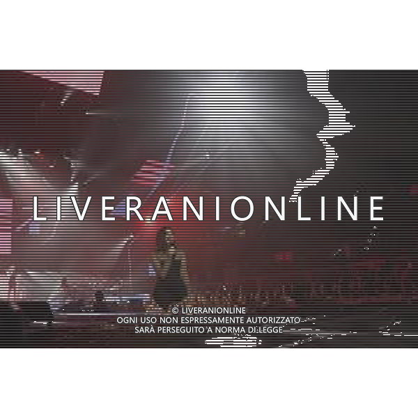 RIMINI - Laura Pausini in concerto Fatti Sentire Tour all\' RDS Stadium 17/09/2018 nella foto: Laura Pausini sul Palco photo credit: Claudio Zamagni/Agenzia Aldo Liverani s.a.s. Laura Pausini Live Perform in Rimini, ITALY - September 17: Laura Pausini Italian pop singer-songwriter perform on stage at RDS Stadium on September 2018 in Rimini, Italy