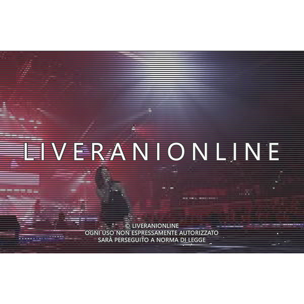 RIMINI - Laura Pausini in concerto Fatti Sentire Tour all\' RDS Stadium 17/09/2018 nella foto: Laura Pausini sul Palco photo credit: Claudio Zamagni/Agenzia Aldo Liverani s.a.s. Laura Pausini Live Perform in Rimini, ITALY - September 17: Laura Pausini Italian pop singer-songwriter perform on stage at RDS Stadium on September 2018 in Rimini, Italy