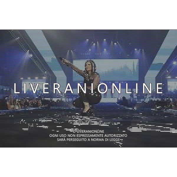 RIMINI - Laura Pausini in concerto Fatti Sentire Tour all\' RDS Stadium 17/09/2018 nella foto: Laura Pausini sul Palco photo credit: Claudio Zamagni/Agenzia Aldo Liverani s.a.s. Laura Pausini Live Perform in Rimini, ITALY - September 17: Laura Pausini Italian pop singer-songwriter perform on stage at RDS Stadium on September 2018 in Rimini, Italy