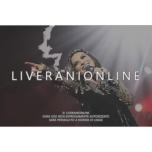 RIMINI - Laura Pausini in concerto Fatti Sentire Tour all\' RDS Stadium 17/09/2018 nella foto: Laura Pausini sul Palco photo credit: Claudio Zamagni/Agenzia Aldo Liverani s.a.s. Laura Pausini Live Perform in Rimini, ITALY - September 17: Laura Pausini Italian pop singer-songwriter perform on stage at RDS Stadium on September 2018 in Rimini, Italy