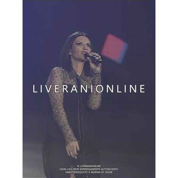 RIMINI - Laura Pausini in concerto Fatti Sentire Tour all\' RDS Stadium 17/09/2018 nella foto: Laura Pausini sul Palco photo credit: Claudio Zamagni/Agenzia Aldo Liverani s.a.s. Laura Pausini Live Perform in Rimini, ITALY - September 17: Laura Pausini Italian pop singer-songwriter perform on stage at RDS Stadium on September 2018 in Rimini, Italy