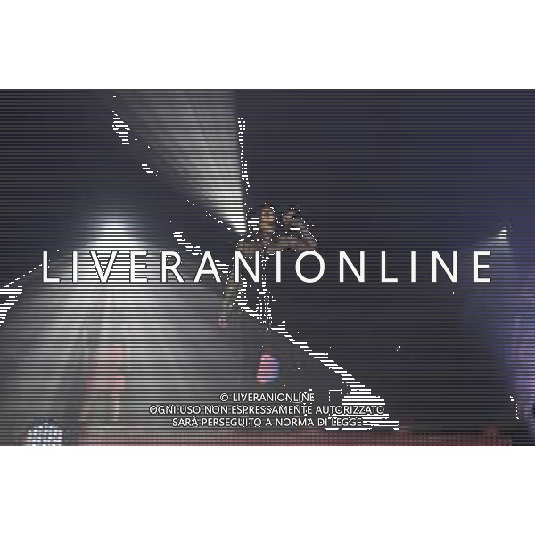 RIMINI - Laura Pausini in concerto Fatti Sentire Tour all\' RDS Stadium 17/09/2018 nella foto: Laura Pausini sul Palco photo credit: Claudio Zamagni/Agenzia Aldo Liverani s.a.s. Laura Pausini Live Perform in Rimini, ITALY - September 17: Laura Pausini Italian pop singer-songwriter perform on stage at RDS Stadium on September 2018 in Rimini, Italy
