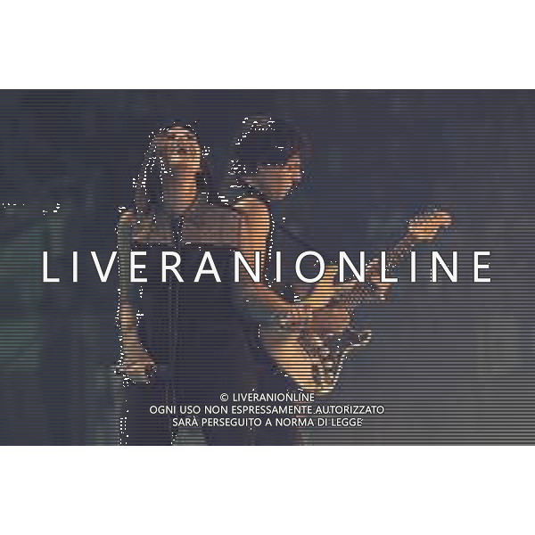 RIMINI - Laura Pausini in concerto Fatti Sentire Tour all\' RDS Stadium 17/09/2018 nella foto: Laura Pausini sul Palco photo credit: Claudio Zamagni/Agenzia Aldo Liverani s.a.s. Laura Pausini Live Perform in Rimini, ITALY - September 17: Laura Pausini Italian pop singer-songwriter perform on stage at RDS Stadium on September 2018 in Rimini, Italy