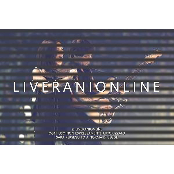 RIMINI - Laura Pausini in concerto Fatti Sentire Tour all\' RDS Stadium 17/09/2018 nella foto: Laura Pausini sul Palco photo credit: Claudio Zamagni/Agenzia Aldo Liverani s.a.s. Laura Pausini Live Perform in Rimini, ITALY - September 17: Laura Pausini Italian pop singer-songwriter perform on stage at RDS Stadium on September 2018 in Rimini, Italy