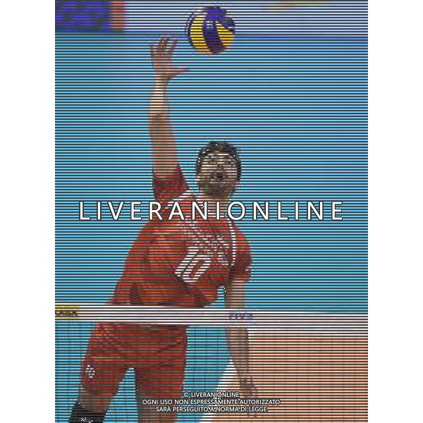 2018.09.18 Warna Siatkowka FIVB Mistrzostwa swiata w siatkowce mezczyzn 2018 Finlandia - Iran N/z Amir Ghafour Foto Lukasz Sobala / Press Focus 2018.09.18 Varna Volleyball FIVB Men\'s World Championship 2018 Finland - Iran Amir Ghafour Credit: Lukasz Sobala / Press Focus / NEWSPIX.PL --- Newspix.pl *** Local Caption *** www.newspix.pl mail us: info@newspix.pl call us: 0048 022 23 22 222 --- Polish Picture Agency by Ringier Axel Springer Poland / AGENZIA ALDO LIVERANI SAS - ITALY ONLY EDITORIAL USE ONLY - Finlandia - Iran Volleyball FIVB Men\'s World Championship 2018 - Varna 2018.09.18
