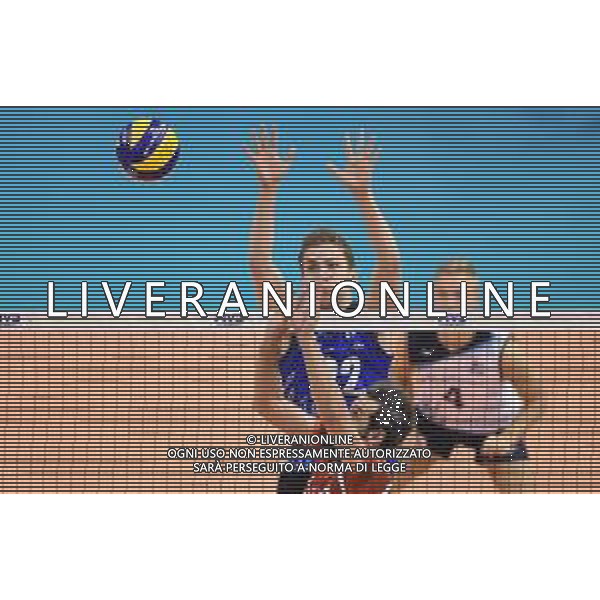 2018.09.18 Warna Siatkowka FIVB Mistrzostwa swiata w siatkowce mezczyzn 2018 Finlandia - Iran N/z Sakari Antti Makinen Mir Saeid Marouflakrani Foto Lukasz Sobala / Press Focus 2018.09.18 Varna Volleyball FIVB Men\'s World Championship 2018 Finland - Iran Sakari Antti Makinen Mir Saeid Marouflakrani Credit: Lukasz Sobala / Press Focus / NEWSPIX.PL --- Newspix.pl *** Local Caption *** www.newspix.pl mail us: info@newspix.pl call us: 0048 022 23 22 222 --- Polish Picture Agency by Ringier Axel Springer Poland / AGENZIA ALDO LIVERANI SAS - ITALY ONLY EDITORIAL USE ONLY - Finlandia - Iran Volleyball FIVB Men\'s World Championship 2018 - Varna 2018.09.18
