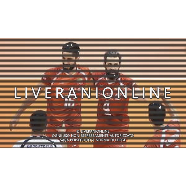 2018.09.18 Warna Siatkowka FIVB Mistrzostwa swiata w siatkowce mezczyzn 2018 Finlandia - Iran N/z Ali Shafiei Mir Saeid Marouflakrani Foto Lukasz Sobala / Press Focus 2018.09.18 Varna Volleyball FIVB Men\'s World Championship 2018 Finland - Iran Ali Shafiei Mir Saeid Marouflakrani Credit: Lukasz Sobala / Press Focus / NEWSPIX.PL --- Newspix.pl *** Local Caption *** www.newspix.pl mail us: info@newspix.pl call us: 0048 022 23 22 222 --- Polish Picture Agency by Ringier Axel Springer Poland / AGENZIA ALDO LIVERANI SAS - ITALY ONLY EDITORIAL USE ONLY - Finlandia - Iran Volleyball FIVB Men\'s World Championship 2018 - Varna 2018.09.18