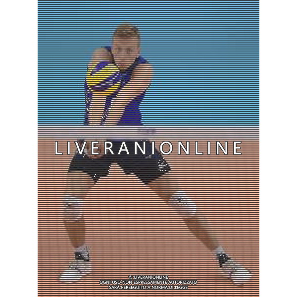 2018.09.18 Warna Siatkowka FIVB Mistrzostwa swiata w siatkowce mezczyzn 2018 Finlandia - Iran N/z Elviss Krastins Foto Lukasz Sobala / Press Focus 2018.09.18 Varna Volleyball FIVB Men\'s World Championship 2018 Finland - Iran Elviss Krastins Credit: Lukasz Sobala / Press Focus / NEWSPIX.PL --- Newspix.pl *** Local Caption *** www.newspix.pl mail us: info@newspix.pl call us: 0048 022 23 22 222 --- Polish Picture Agency by Ringier Axel Springer Poland / AGENZIA ALDO LIVERANI SAS - ITALY ONLY EDITORIAL USE ONLY - Finlandia - Iran Volleyball FIVB Men\'s World Championship 2018 - Varna 2018.09.18