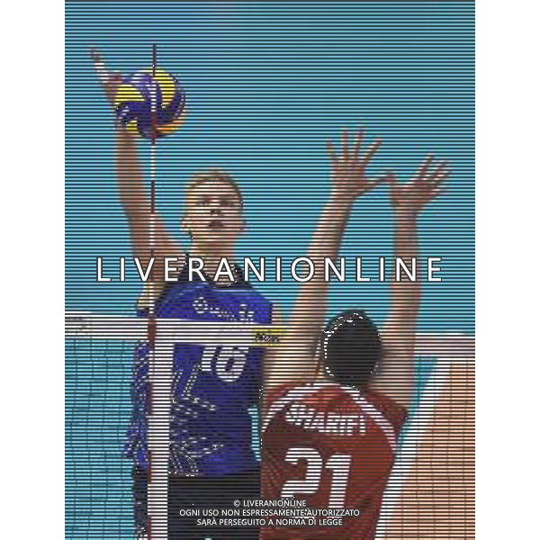2018.09.18 Warna Siatkowka FIVB Mistrzostwa swiata w siatkowce mezczyzn 2018 Finlandia - Iran N/z Samuli Kaislasalo Foto Lukasz Sobala / Press Focus 2018.09.18 Varna Volleyball FIVB Men\'s World Championship 2018 Finland - Iran Samuli Kaislasalo Credit: Lukasz Sobala / Press Focus / NEWSPIX.PL --- Newspix.pl *** Local Caption *** www.newspix.pl mail us: info@newspix.pl call us: 0048 022 23 22 222 --- Polish Picture Agency by Ringier Axel Springer Poland / AGENZIA ALDO LIVERANI SAS - ITALY ONLY EDITORIAL USE ONLY - Finlandia - Iran Volleyball FIVB Men\'s World Championship 2018 - Varna 2018.09.18