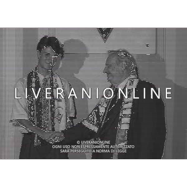 1991-1992 RETROSPETTIVA MARIO CECCHI GORI PRESIDENTE FIORENTINA CALCIO NELLA FOTO MARIO CECCHI GORI PRESIDENTE FIORENTINA CALCIO CON LAUDRUP BRIAN AG ALDO LIVERANI SAS