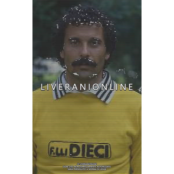 RETROSPETTIVA ANGELO RECCHI CALCIATORE NELLA FOTO ANGELO RECCHI CON LA MAGLIA DEL CESENA AG ALDO LIVERANI SAS