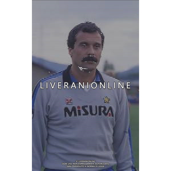 RETROSPETTIVA ANGELO RECCHI CALCIATORE NELLA FOTO ANGELO RECCHI CON LA MAGLIA DELL\'INTER AG ALDO LIVERANI SAS