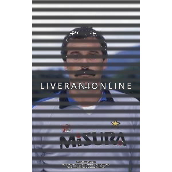 RETROSPETTIVA ANGELO RECCHI CALCIATORE NELLA FOTO ANGELO RECCHI CON LA MAGLIA DELL\'INTER AG ALDO LIVERANI SAS