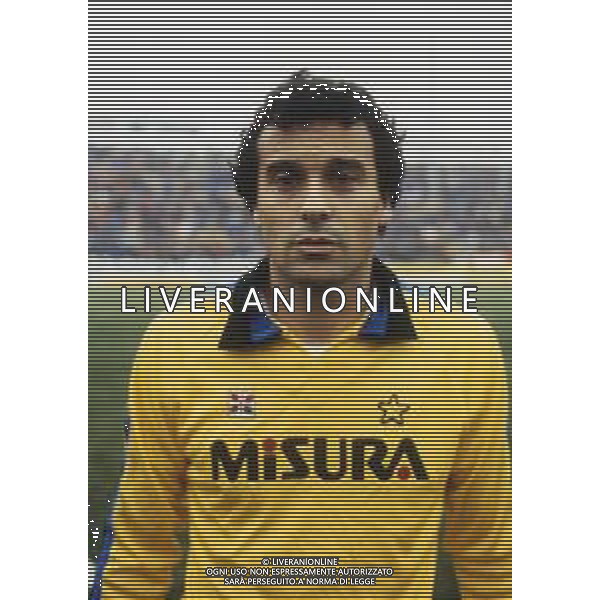 RETROSPETTIVA ANGELO RECCHI CALCIATORE NELLA FOTO ANGELO RECCHI CON LA MAGLIA DELL\'INTER AG ALDO LIVERANI SAS