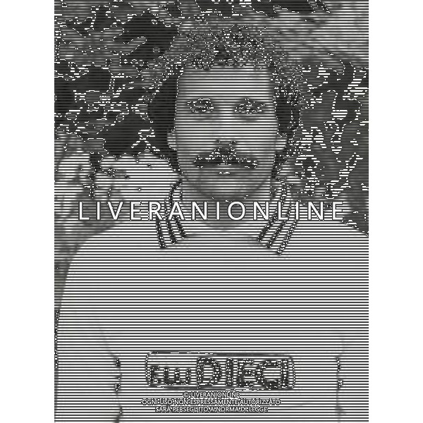 RETROSPETTIVA ANGELO RECCHI CALCIATORE NELLA FOTO ANGELO RECCHI CON LA MAGLIA DEL CESENA AG ALDO LIVERANI SAS