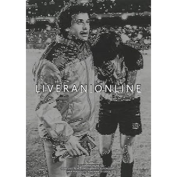 RETROSPETTIVA ANGELO RECCHI CALCIATORE NELLA FOTO ANGELO RECCHI CON LA MAGLIA DELL\'INTER CON WALTER ZENGA AG ALDO LIVERANI SAS