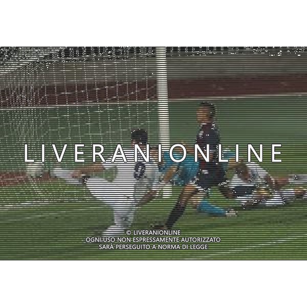 IMOLA 17 09 2018 IMOLESE CALCIO-ALBINOLEFFE NELLA FOTO COLOMBI MATTEO ALBINOLEFFE DAVANTI LA PORTA FOTO GIANNI SANNA-AG ALDO LIVERANI SAS