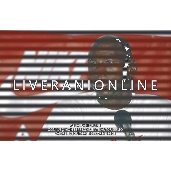 Bormio - settembre 1991 .Michael Jordan in Valtellina per una partita ALL STARS con le squadre italiane presenti per il raduno estivo. FABIO RAMANI-AG ALDO LIVERANI SAS