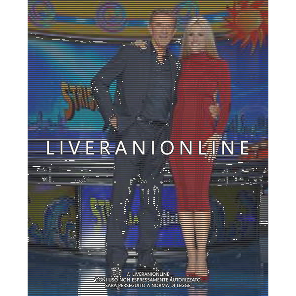 Presentazione della 31ma edizione di "Striscia la notizia" Milano - 20.09.2018 Nella Foto: Ezio Greggio, Michelle Hunziker /Ph.Vitez-Ag. Aldo Liverani