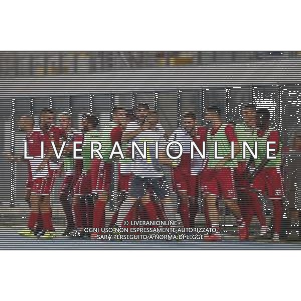 Rimini F.C. - U.S.Triestina Campionato di calcio Lega Pro girone B 22/09/2018 nella foto: Esultanza rimini dopo il gol di Volpe Michele ©Claudio Zamagni/Agenzia Aldo Liverani / AGENZIA ALDO LIVERANI SAS