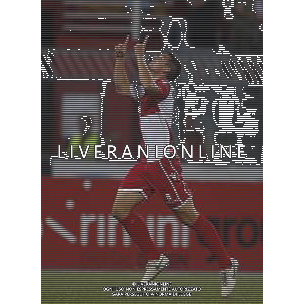 Rimini F.C. - U.S.Triestina Campionato di calcio Lega Pro girone B 22/09/2018 nella foto: Esultanza dopo il gol di Variola Guido ©Claudio Zamagni/Agenzia Aldo Liverani / AGENZIA ALDO LIVERANI SAS