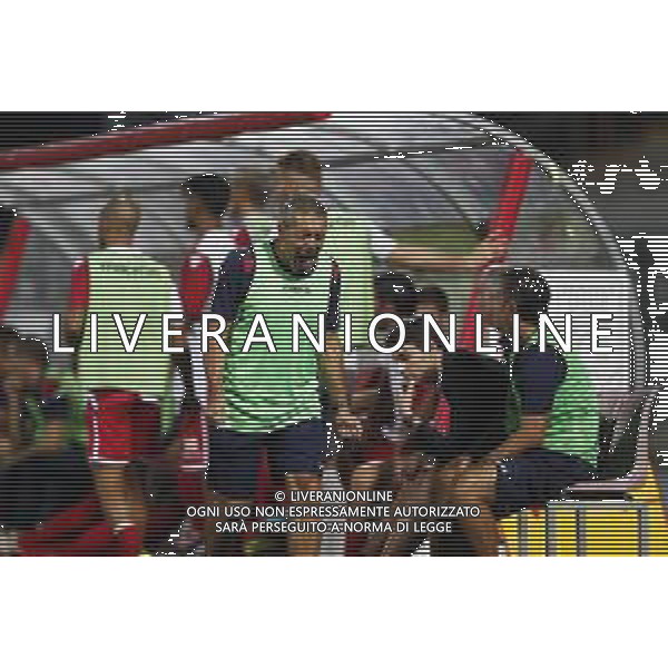 Rimini F.C. - U.S.Triestina Campionato di calcio Lega Pro girone B 22/09/2018 nella foto: Esultanza Allenatore Luca Righetti ©Claudio Zamagni/Agenzia Aldo Liverani