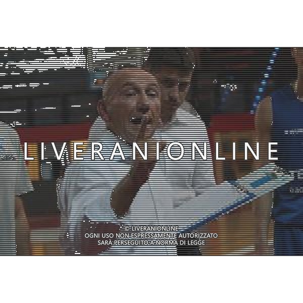 IMOLA 23 09 2018 LE NATURELLE IMOLA BASKET-VERONA AMICHEVOLE NELLA FOTO ALLENATORE DEL VERONA LUCA DALMONTE ©SANNA / AGENZIA ALDO LIVERANI SAS