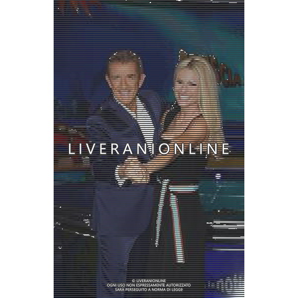 Cologno Monzese ( MI ) 24/09/2018 Mediaset - Photocall Striscia la Notizia - Prima puntata della 31∞ Edizione. Nella foto: Ezio Greggio e Michelle Hunziker PH Lauro Montagnini / AGENZIA ALDO LIVERANI SAS