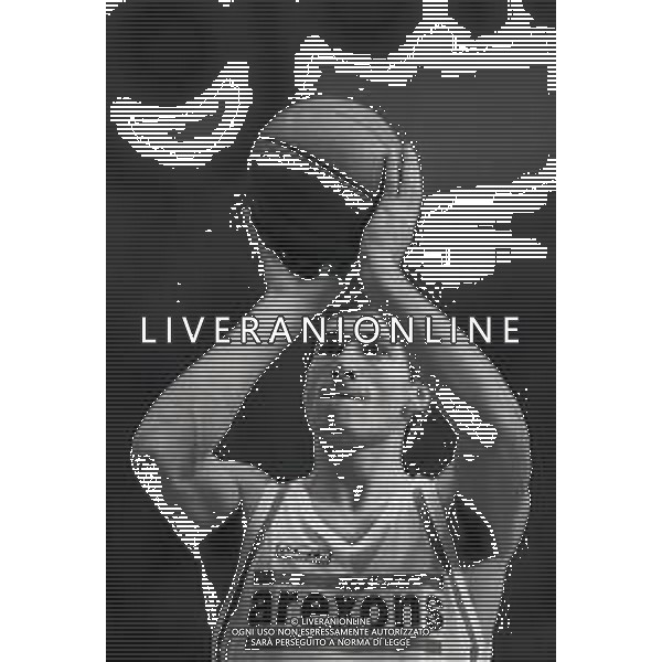1985 RETROSPETTIVA ANTONELLO RIVA BASKET NELLA FOTO ANTONELLO RIVA CON LA MAGLIA DELLA AREXONS CANTU\' AG ALDO LIVERANI SAS
