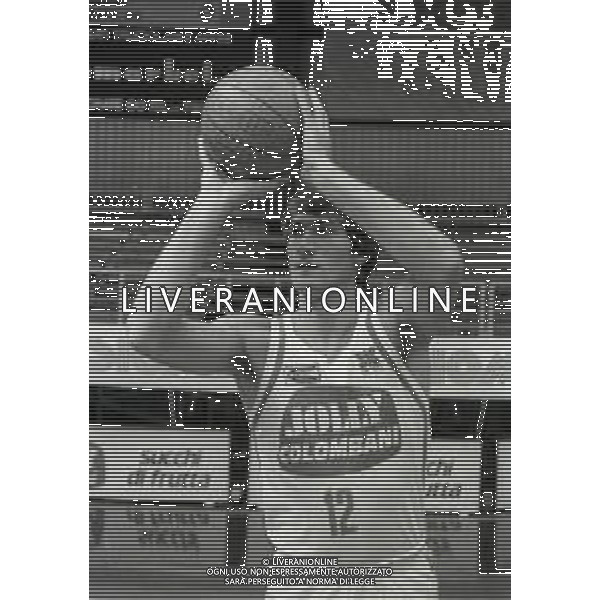 1984 RETROSPETTIVA ANTONELLO RIVA BASKET NELLA FOTO ANTONELLO RIVA AG ALDO LIVERAANI SAS