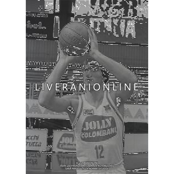 1984 RETROSPETTIVA ANTONELLO RIVA BASKET NELLA FOTO ANTONELLO RIVA AG ALDO LIVERAANI SAS